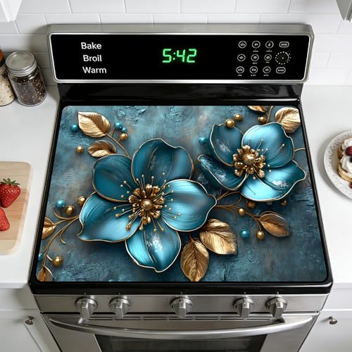 Image of Stove Guard Mat for Electric Stoves -Heat-Resistant Protector, Non-Slip Kitchen Counter Mat Stylish Kitchen Decor