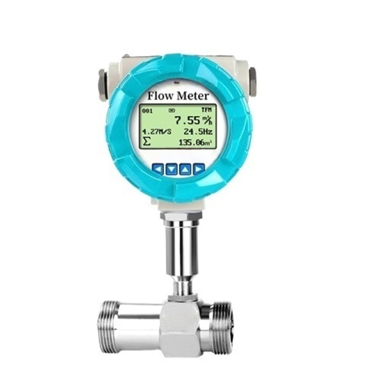 PXQCHAVLN Liquid Flow Meter Pipeline Sensor(DN32 display thread4-20mA)
