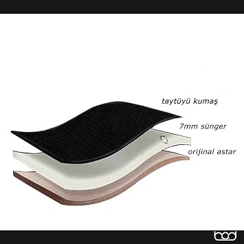 Bod Vodina Series Car Seat Cushion Set with Thai Feather Pockets Seat Protection Sleeve Front Back Set Gray