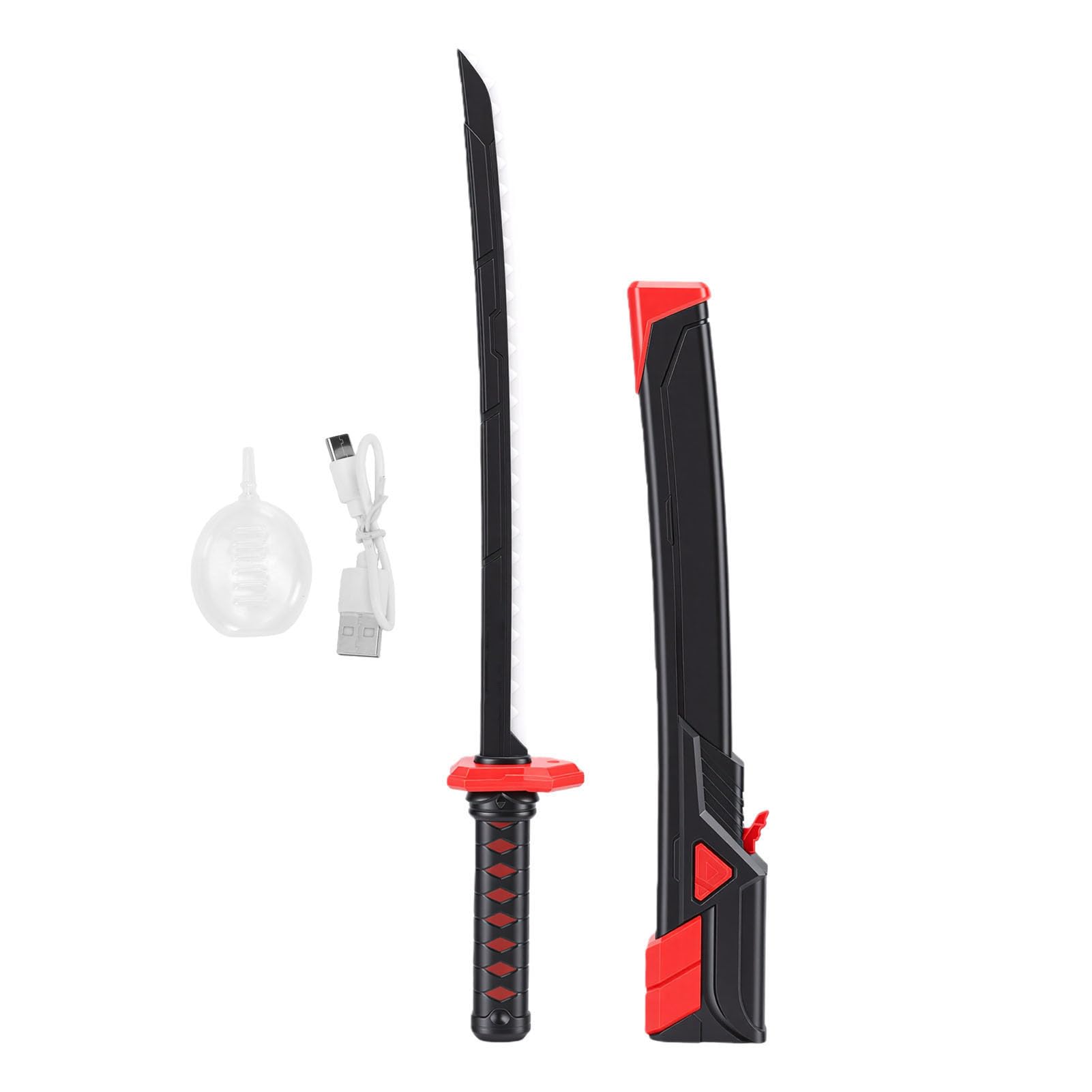 Vikye Spada LED con Nebulizzazione Ed Effetti Sonori per Giochi Interattivi e Cosplay Design High-Tech da 23,23 Pollici