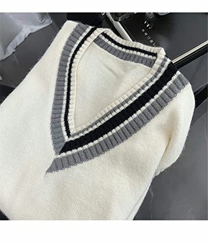 Oversize Sweater Vests Men Patchwork Preppy Style Couple Soft Knitwear Hipster Sleeveless Jumpers3