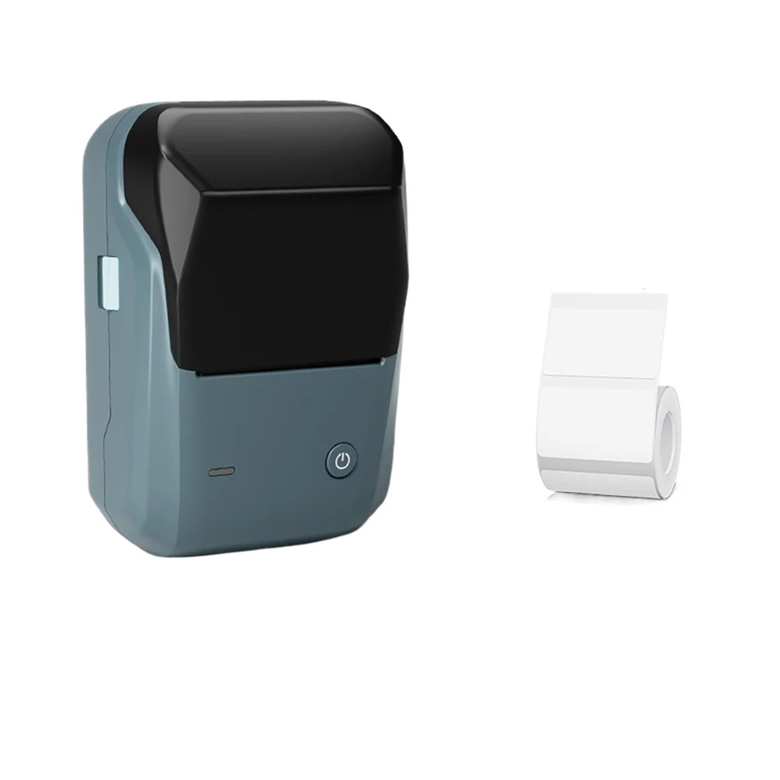 Drukarka naklejek, B1 Przenośna Drukarka Termiczna Z Taśmami, 2-calowa Etykieta Samoprzylepna, Mini Naklejek Bluetooth, Obsługuje Smartfony dla paczki pocztowej, adresu, logo(B1-Dark-Blue)