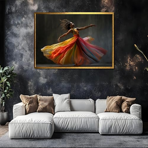 Tableau sur toile Danse arc-en-ciel pour habiller un mur vide 21x30