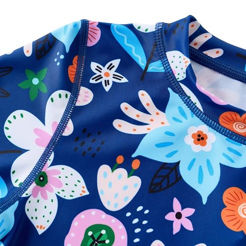 Image of UMELOK Toddler and Little Girls Rash Guard Sets with Bikini Bottoms Swimwear