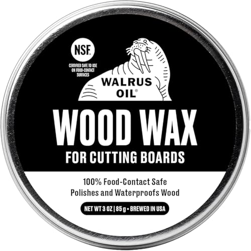WALRUS OIL - Wood Wax, 3 oz Can, FDA Food-Safe, Cutting...