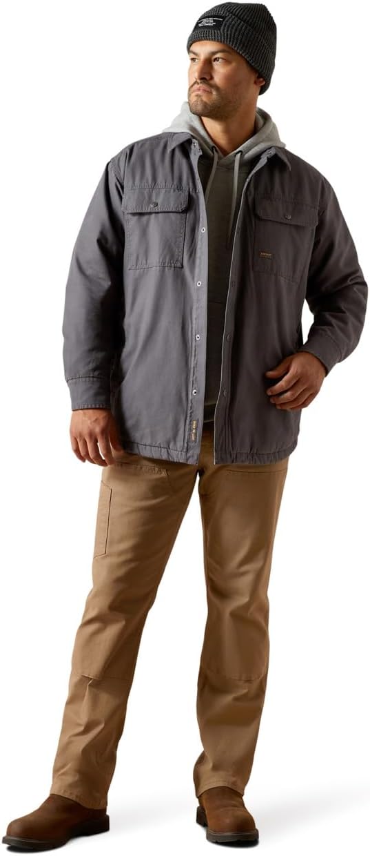 ARIAT Men Rebar Canvas Shirt Jacket