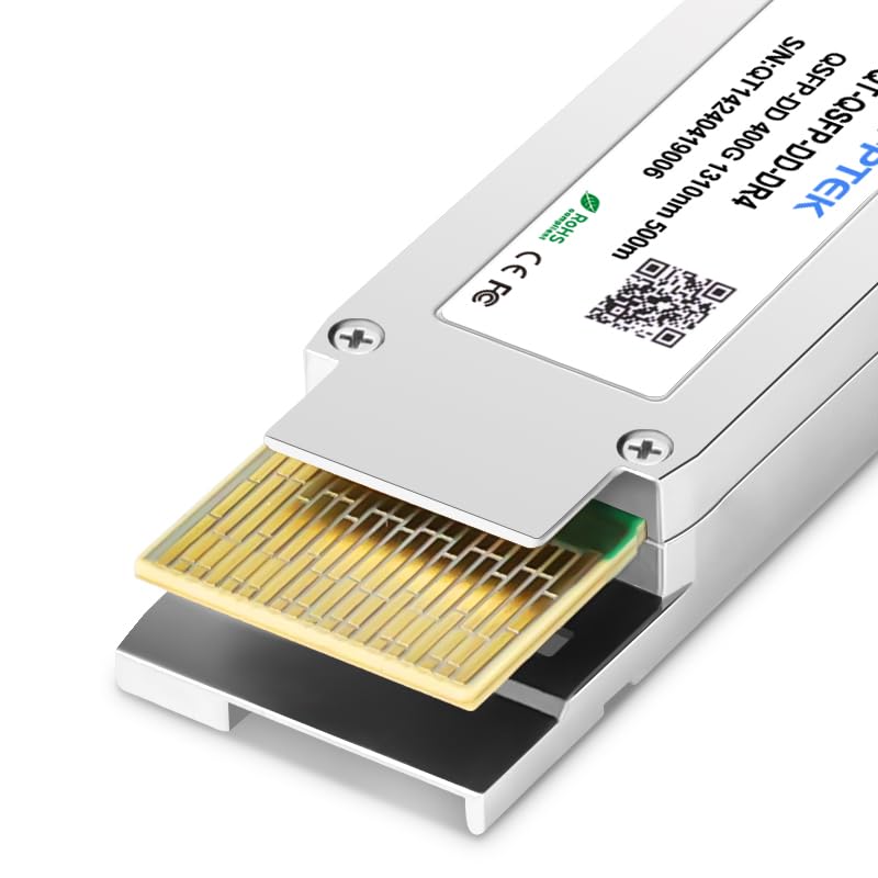 Image of QSFPTEK 400GBase QSFP Module DR4 QSFP-DD PAM4 1310nm 500m DOM MTP /MPO SMF Optical Transceiver Module Compatible with Cisco QDD-400G-DR4-S -1pack