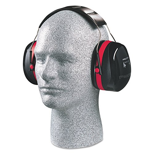 Image of 3M H10A Peltor Optime 105 High Performance Ear Muffs, Black /Red, One Pair