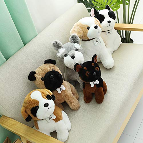 Perro de simulación Kawaii con Campanas Juguetes de Peluche decoración de la habitación de muñecas de Peluche para niños niñas Regalo de cumpleaños shih tzu 40cm