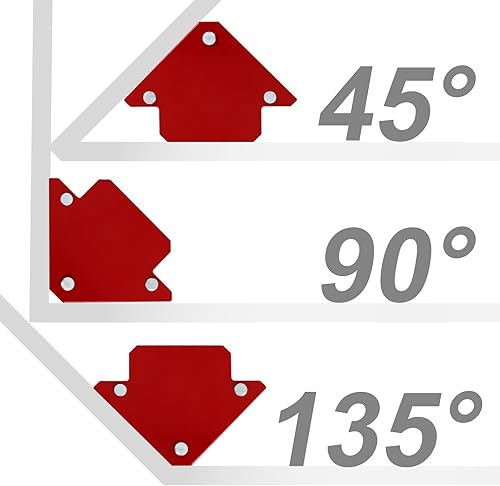 Miniatura 3 de Imán de soldadura de 25 libras, 6 piezas de soporte de soldadura magnética, imanes y abrazaderas de soldadura de flecha, soporte de electrodo de