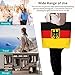 ROSIHODE Cute German Flag Large Tote Bag For Women Reusable Grocery Bag Germany Shopping Bag for Travel Work Beach Gym