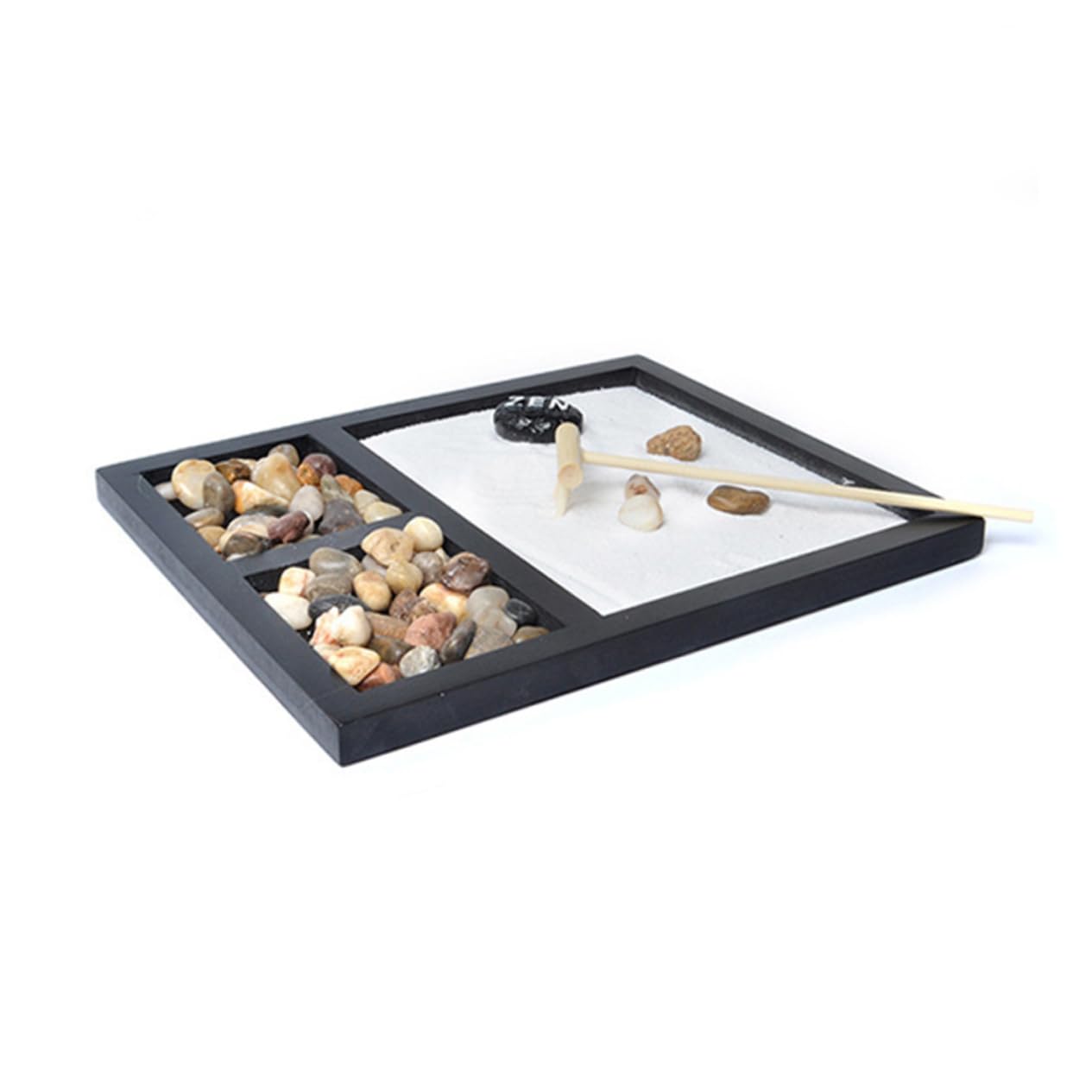 Holibanna Tabletop Zen Garden Kit Japanese Zen Decor for Meditation Office Relief