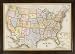 Homemagnetics MM3624USA Magnetic Travel Map of The USA, Magnets Included, 39 by 27-Inch