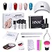 Produktbild HNM Base und Top Coat UV Nagellack Set,24W UV LED Nagellampe Starterset Überlack Unterlack NagellackEntferner Nagelhautzange, Nail Design Gellack Maniküre Set 003