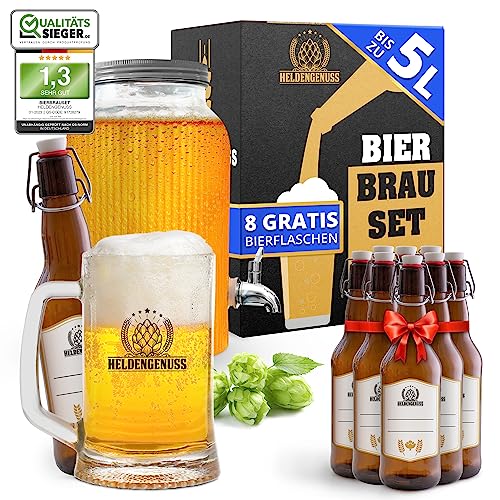 Heldengenuss - Bierbrauset Helles - 5L Bier - [Echtes...