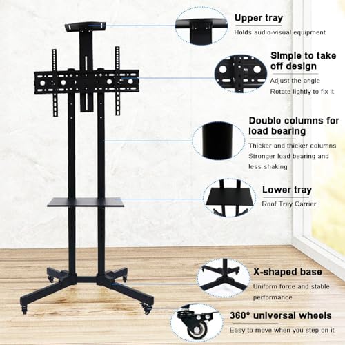 Soporte móvil vertical para TV de piso para LCD miniatura 2