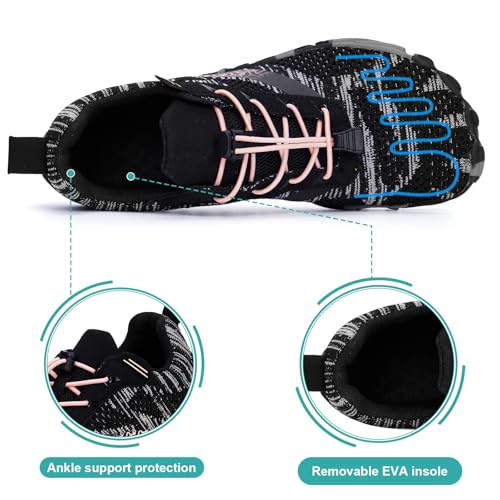 Image of Hike Footwear Barefoot Shoes, Pro Barefoot Shoes Women Men, Athletic Hiking Shoes, Minimalist Water Shoes Breathable Quick Dry Zero Drop Trail Running Shoes with Non-Slip Sole & Wide Toe Box