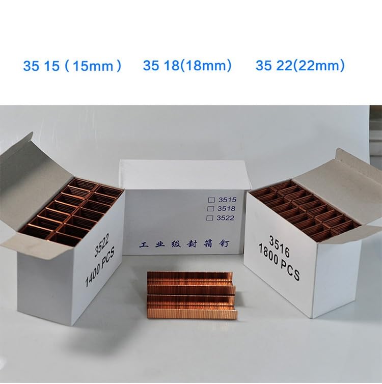 1Box No.35 Carton Roofing Nails U Nail Staples for Pneumatic Nail Gun Carton 3515 3518 3522 - (Color: 3518)