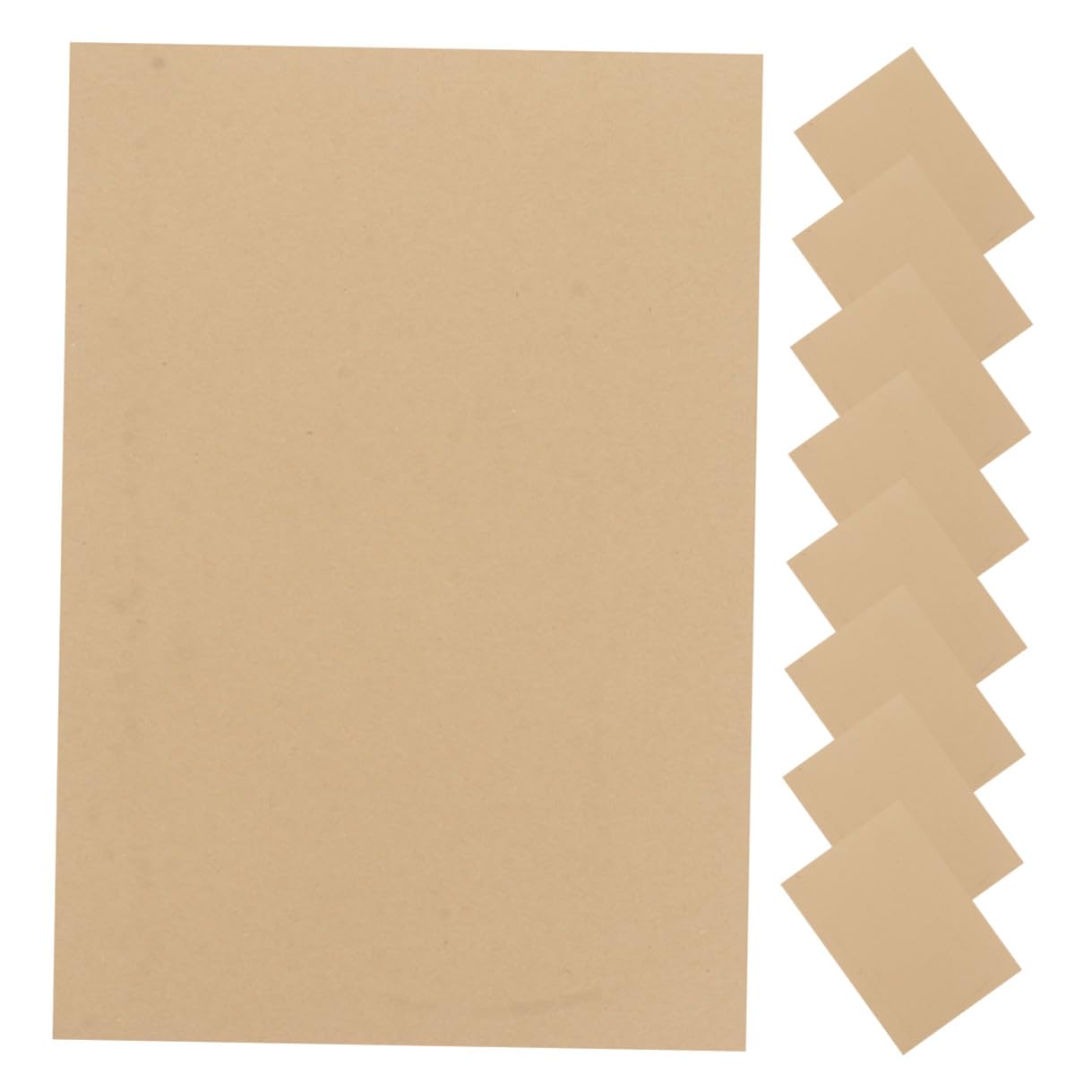 Veemoon 100 Blatt A4 Briefpapier aus Dickem Braunem Kraftpapier Elegantes Vintage Schreibpapier mit Freundlichem Material für Briefwechsel und Bastelprojekte