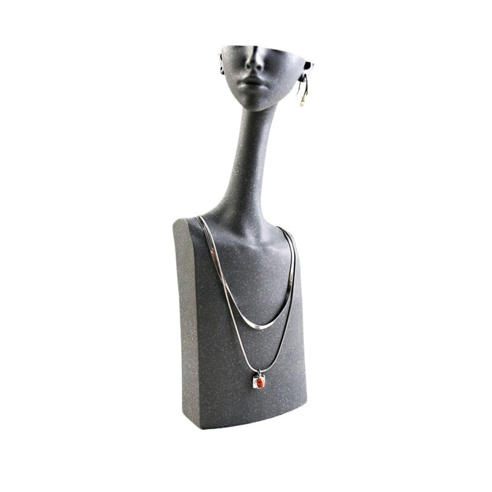FAJNUZI2024 Jewellery Display Stand Artistic Human Body Resin Jewelry Stand Creative Necklace Earrings Display Bust for Selling