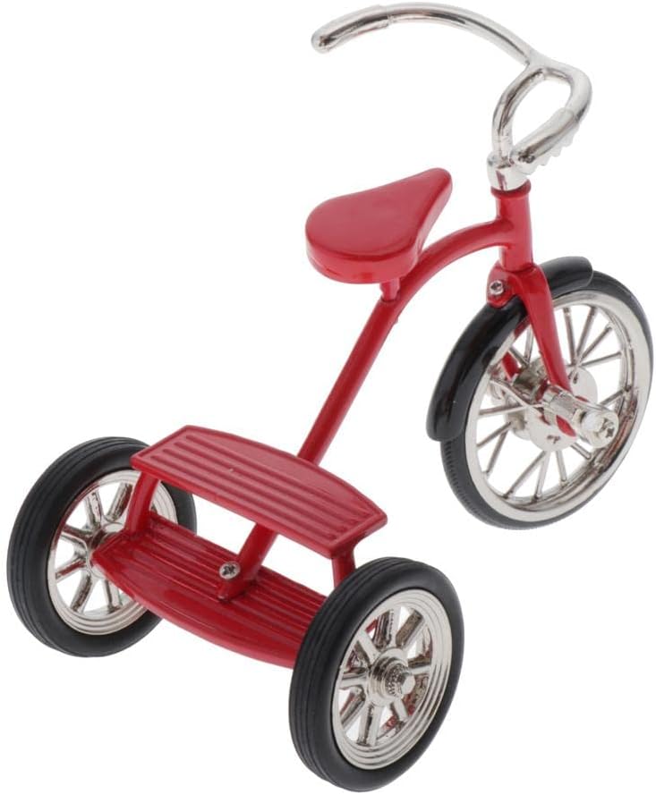 Menolana 1:10 Scale Simulation Tricycle Model Crafts Bike Collection Toy - Red 1