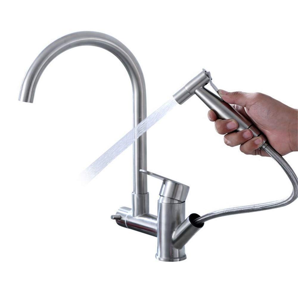 Robinet de cuisine avec eau de pistolet pour éliminer les résidus tenaces d'évier