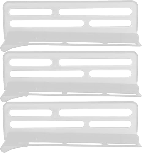 Miniatura 1 de ARTIBETTER 3 separadores ajustables para puerta lateral de refrigerador, organizadores de plástico para alimentos, bebidas y condimentos, paneles de