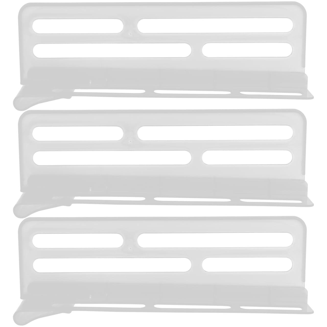 ARTIBETTER 3Pcs Adjustable Refrigerator Side Door Dividers, Plastic Fridge Organizers for Food, Drinks, and Condiments, Space-Saving Partition Panels for Home Use