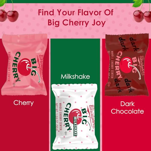 Big Cherry Candy Bars, Pack of 24 - Whole Real Cherry Coated with Chocolate and Topped with Chopped Roasted Peanuts - Individually Wrapped Nostalgic/Retro Candy - Kosher Certified Delicious Candies - image 7