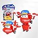 Flip - Bambino Deformazione Robot Set Super Ali Playset Puzzle Giocattolo del Ragazzo L5CM Mini Robot Creativi Trasformante Bambola, Super Wings Decorazione della Stanza Regalo di Festa