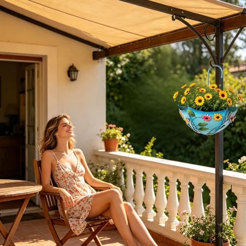 Système de drainage d'eau pour pot de fleurs inversé de balcon - 4