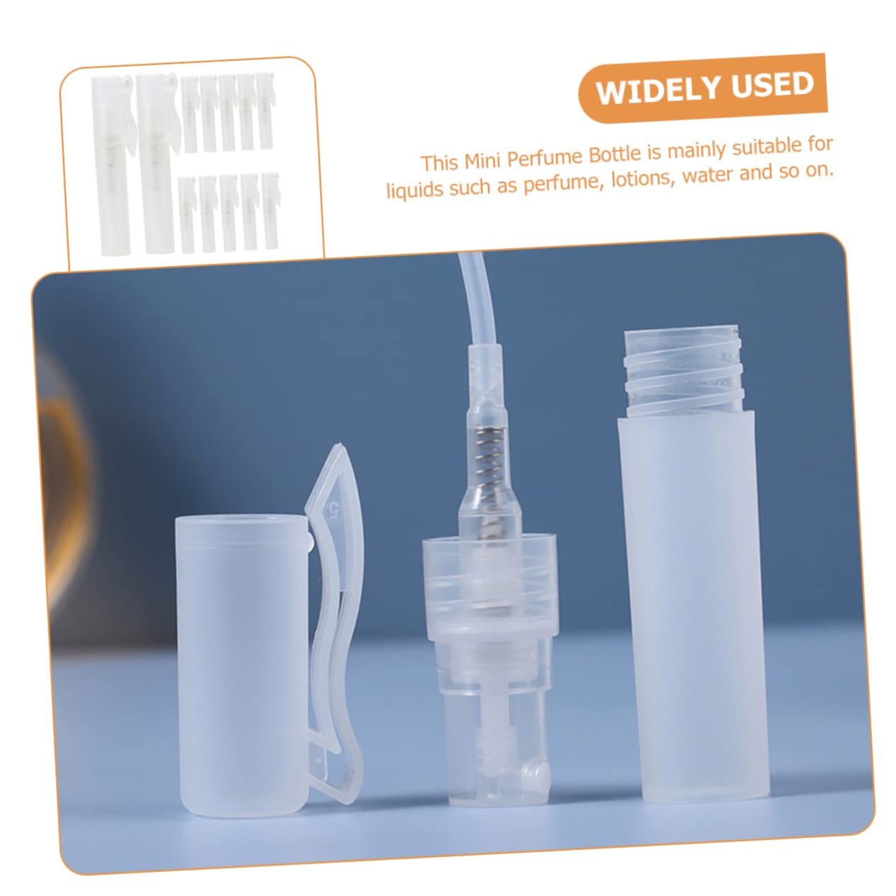 GANAZONO Bottiglie Spray 200 Ml - 10 Pezzi, Vuote Ricaricabili, Design Compatto Per Viaggio