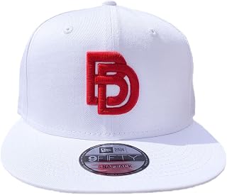 Big Daddy Red Puff Logo Snapback Hat (White)
