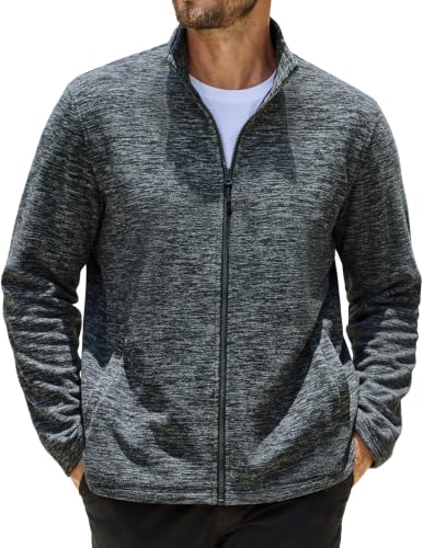 COOFANDY Men's Fleece Jackets Full Zip Lightweight Casual Sweater Jacket - image 1