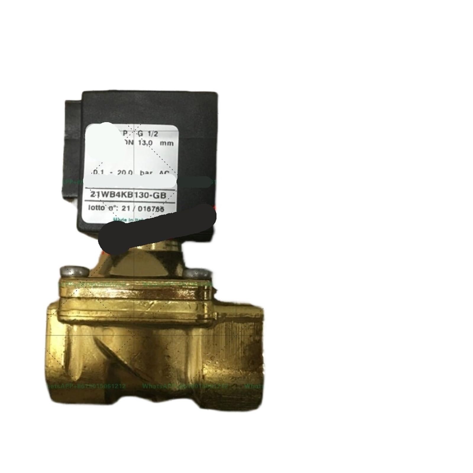 Électrovanne 21WB4KB130-GB à coupure instantanée G1/2 DC24V