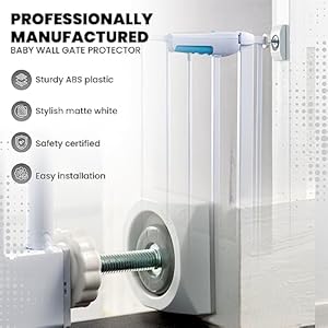 1st-Nonslip-Sturdy-Stylish-Matte-White-Square-Baby-Gate-Wall-Protector-4-Pack-x-1Set-Safety-Wall-Pads-for-Child-Dogs-Pet-Gates-Doorways-Stairs-baby-gates-with-door - Cucciolini Doodles   1st-Nonslip-Sturdy-Stylish-Matte-White-Square-Baby-Gate-Wall-Protector-4-Pack-x-1Set-Safety-Wall-Pads-for-Child-Dogs-Pet-Gates-Doorways-Stairs-baby-gates-with-door