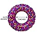Inflatable Donut Party Decorations Pool and Beach Party Favor Pack of 12 Donut Inflatables Assorted Color Delicious Looking Glaze with Sprinkles 18 Inch