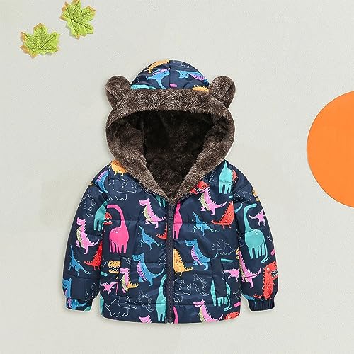 sfdgfhyf Boys and Toddler's Winter Coat Sherp𝐚 Fleece Lined Puffer Jacket Bear Ear Hooded Down Jacket Jacket2