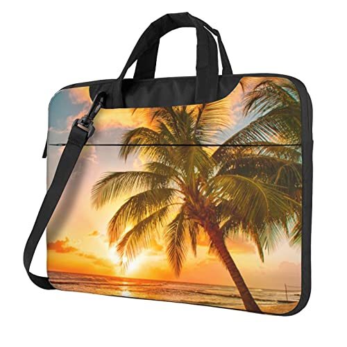 Sac à bandoulière pour ordinateur portable avec protection antichoc motif plage