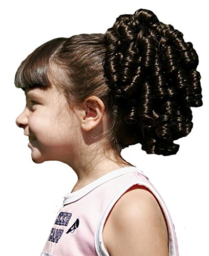 Cheerleader Ringlet Curly Drawstring Ponytail (1B: Off Black)