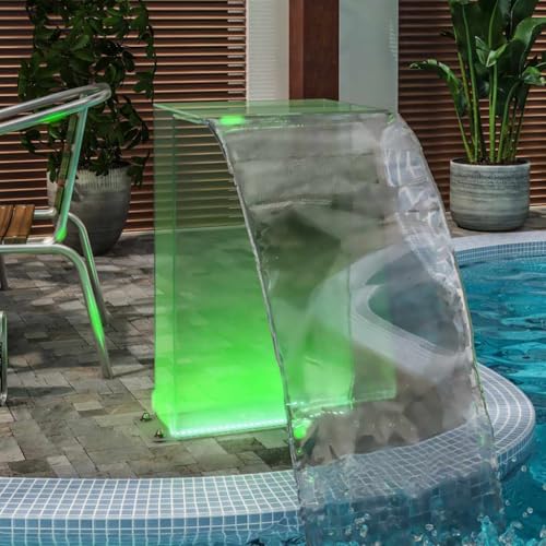 Cascada acrílica de 51 cm con LED RGB y bomba de 8,4W para estanques 4