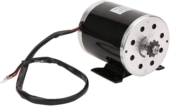 Electric Scooter Motor, High Speed Metal 500W Brushed DC Motor Large Power 12V for E-Bikes Go-Karts Personal Mobility Devices Adults