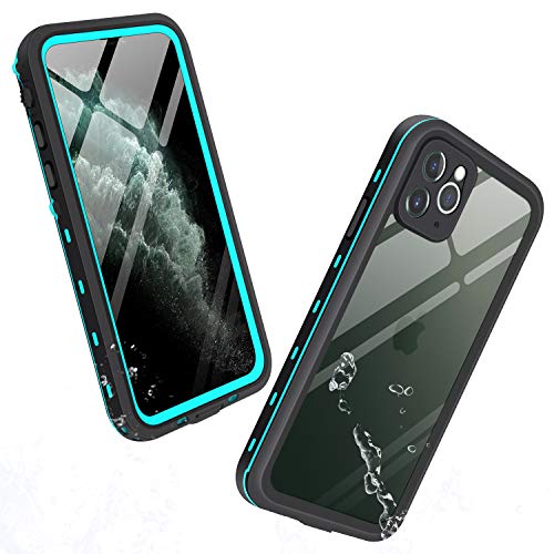 Mishcdea - Carcasa Impermeable para iPhone 11 Pro, a Prueba de Golpes, Protector de Pantalla Integrado, Transparente, Resistente, para iPhone 11 Pro 2019 (5,8 Pulgadas)