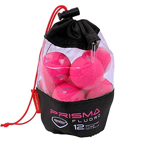 Masters Golf - Prisma Flouro Matt TI Golf Balls Pink Lightning Bag 12
