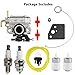 HPENP 753-08323 Carburetor for Troy-Bilt TB6044XP TB635EC TB685EC MTD AC8 TEC 41CDZ47C799 TB6044XP TB6044XP TB6044XP TB6044XP TB685EC TB6044XP TB635EC with AC04122 Fuel Line 753-08319 Primer Bulb Kit