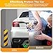 BUZIFU 2pcs Protección para Parachoques,Espuma para Golpes,Las Franjas Amarillas y Negras,Protectores para...