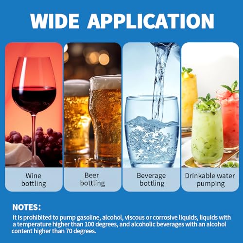 Image of Food Grade Portable USB Small Auto Siphon Electric Wine Pump,DC 5V,2LPM