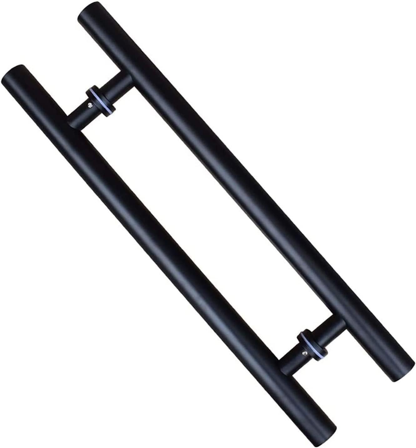 UGZPWQLNX Stainless Steel Round Tube Glass Door Handle, Stainless Steel Push Pull Door Handle, Multiple Sizes, for Entryways, Barns, Shops(L:120cm(47.2in)/90cm(35.4in))