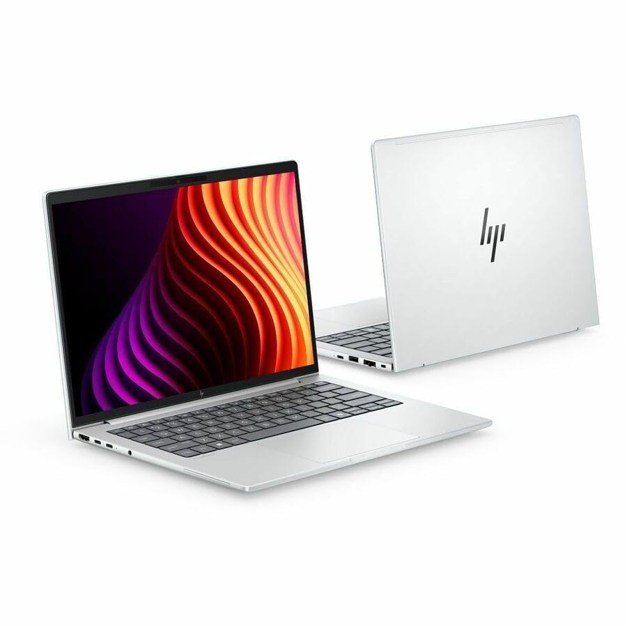 Image of HP EliteBook 8 G2i 14 inch Copilot+ PC Notebook - WUXGA - Intel Core Ultra 5 Series 3 325-32 GB - 512 GB SSD - English Keyboard - Glacier Silver Aluminum - Intel Chip - 1920 x 1200 - Windows 11 Pro - -