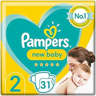 Pampers New Baby Size 2 Nappies, 31 Count